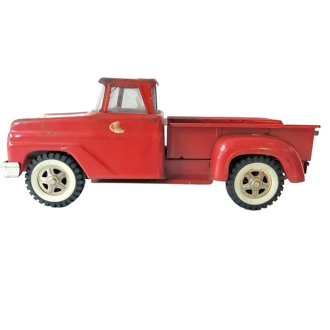 1968 All Red Tonka Dodge Stepside Pickup Truck - 5