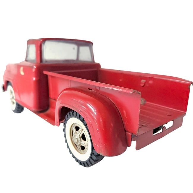 1968 All Red Tonka Dodge Stepside Pickup Truck - 7