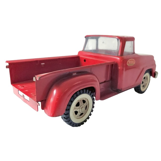 1968 All Red Tonka Dodge Stepside Pickup Truck - 9