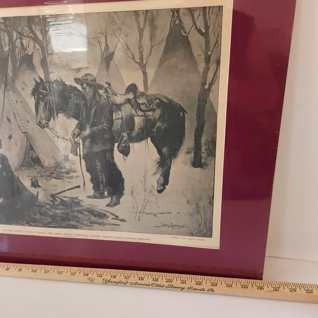 Frederic Remington Harper's Weekly (Dec 20, 1890): On the Cattle Range - What's the Show for - 10