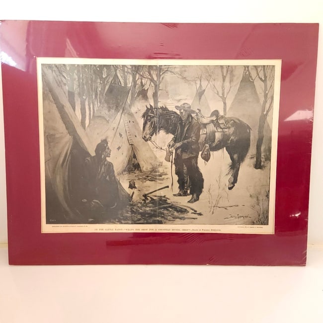 Frederic Remington Harper's Weekly (Dec 20, 1890): On the Cattle Range - What's the Show for (1 of 10)