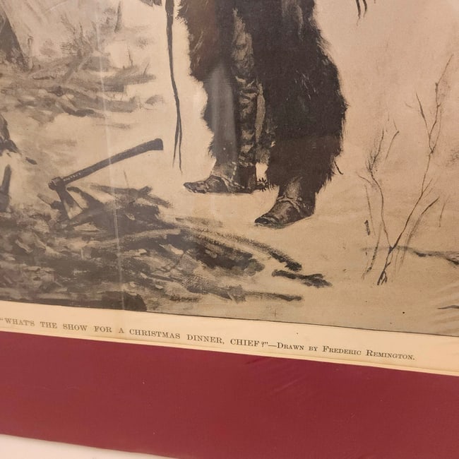Frederic Remington Harper's Weekly (Dec 20, 1890): On the Cattle Range - What's the Show for - 4