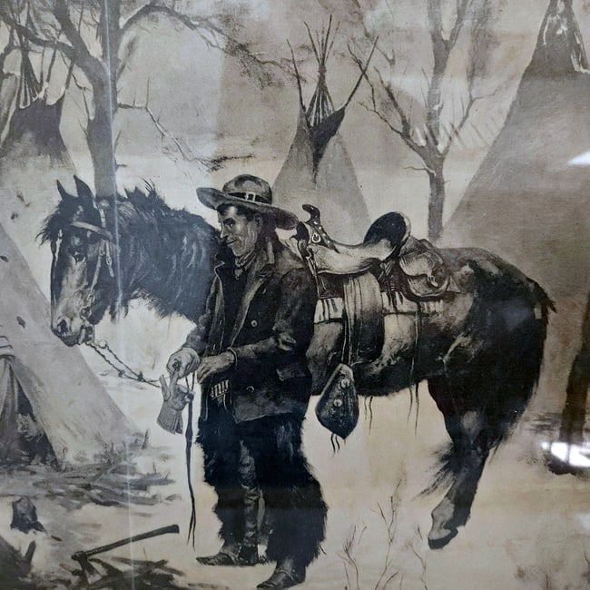 Frederic Remington Harper's Weekly (Dec 20, 1890): On the Cattle Range - What's the Show for - 6
