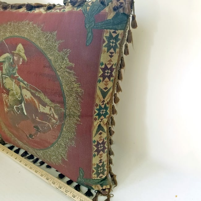Busting Bronco Western Themed Decorative Pillow - 5