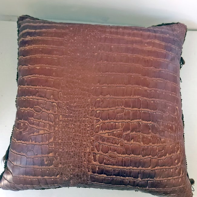 Busting Bronco Western Themed Decorative Pillow - 6