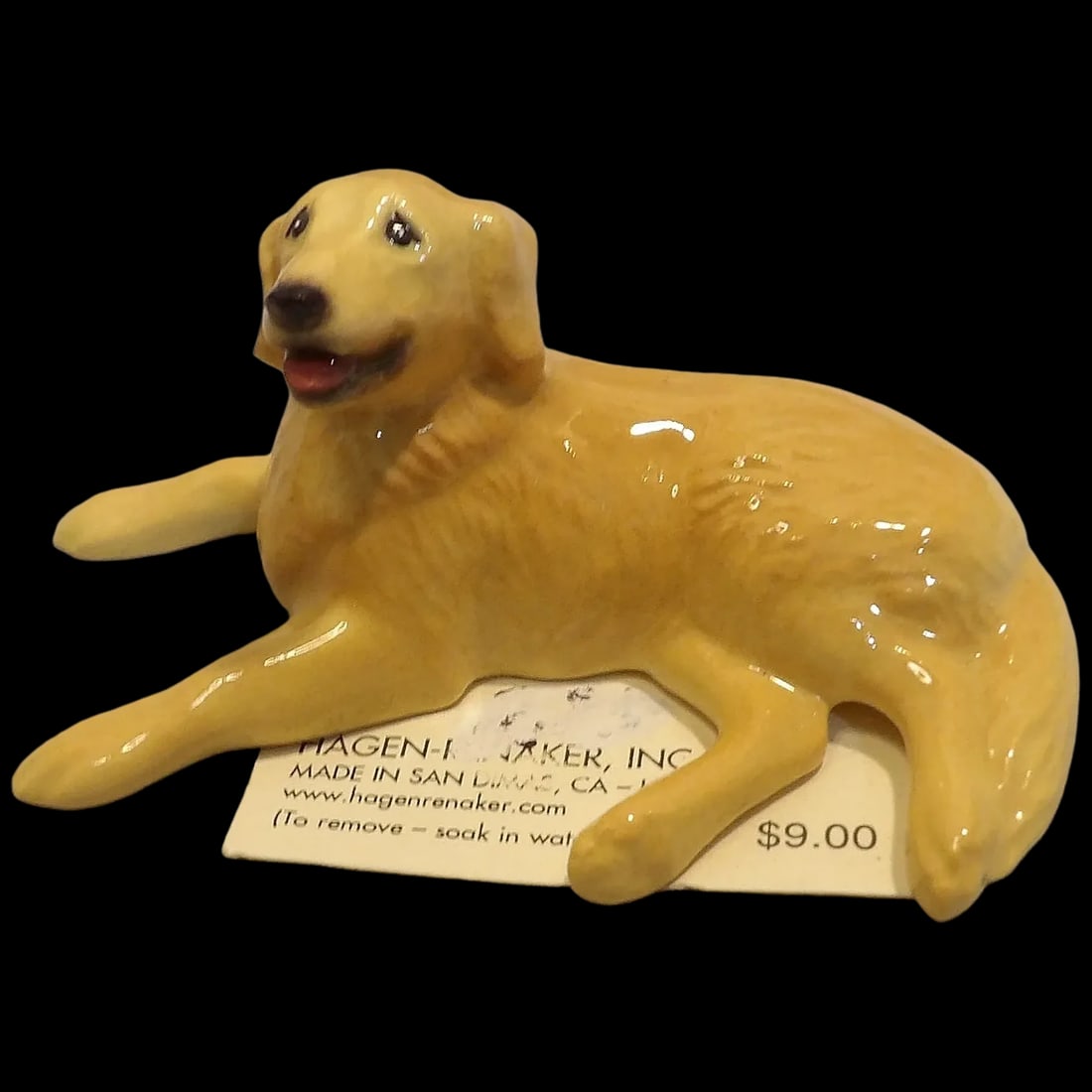 Vintage Golden Retriever Laying by Hagen Renaker Dog Figurine (1 of 6)