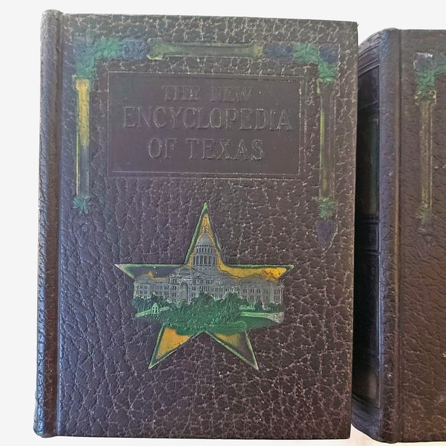 1922 1st Edition "The New Encyclopedia of Texas" Texas Historical Society Two volume set - 2