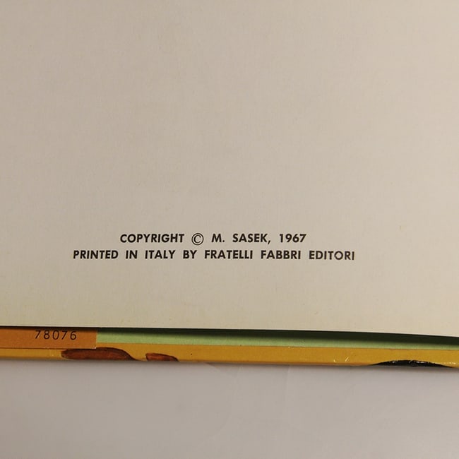 This is Texas M Sasek 1967 1st Edition Hard Cover Dust Jacket - 3