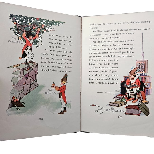 The Chatterlings in Wordland & The Skating Gander Vintage Children's Books - 6