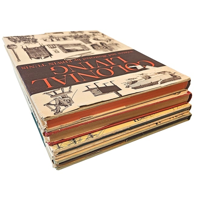 Edwin Tunis Illustrator set of 4 Hard Cover 1st ED Books with Dust jackets - 13
