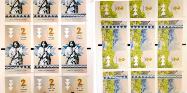 2019 Jamul Nation Native American Polymer Notes Uncut Commemorative Currency Sheets (1 of 7)