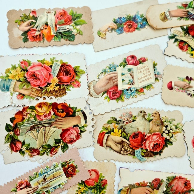 Large Lot Salesman Samples Victorian Calling Cards - 2
