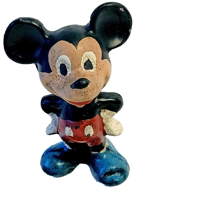Vintage Miniature Lead Metal Mickey Mouse Rare (1 of 8)