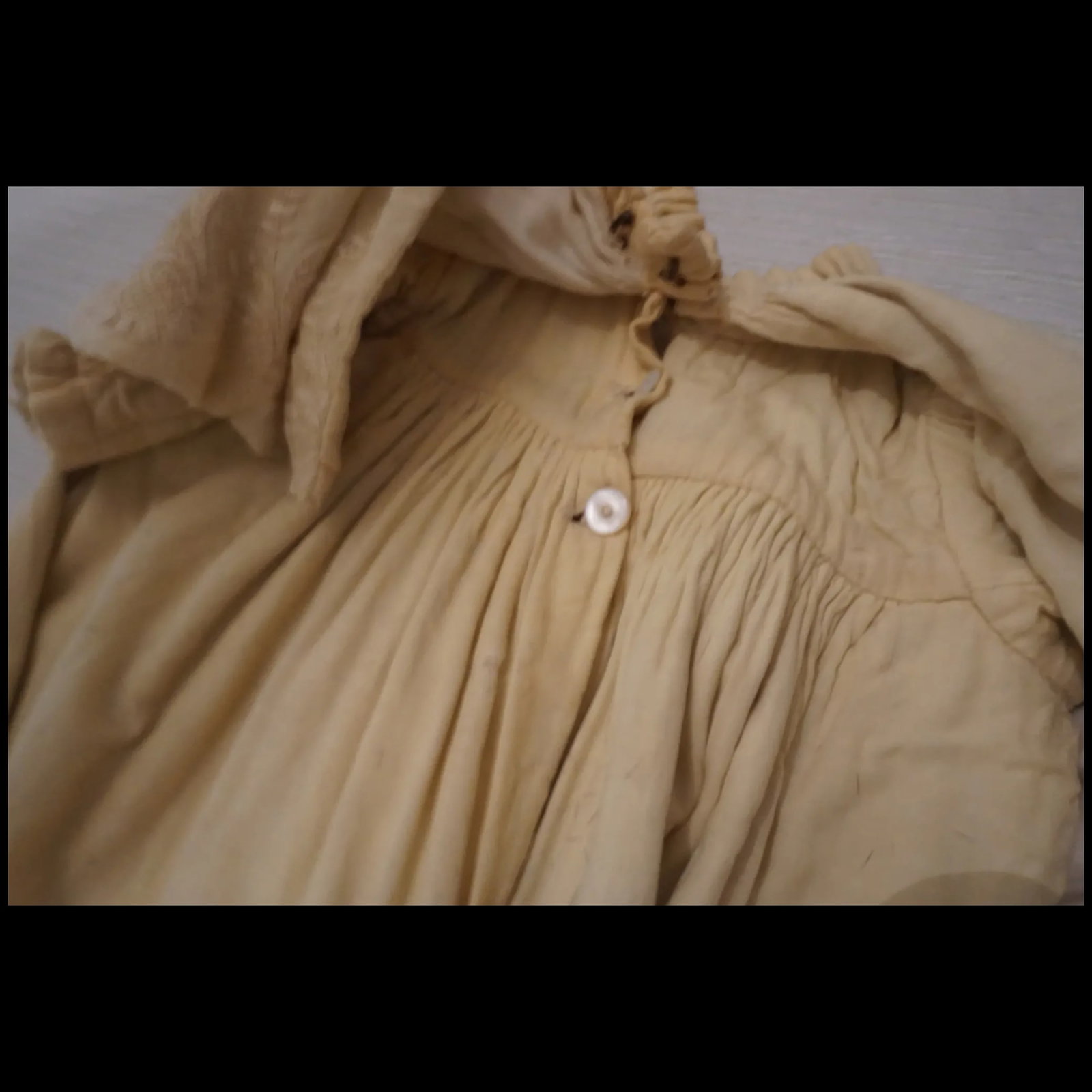 Antique Art Nouveau childs postmortem Bereavement gown - 6
