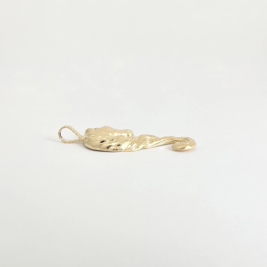 Vintage Seahorse Horse Necklace Pendant 14K Yellow Gold, 4.94 Grams - 5