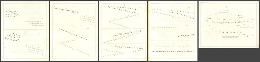 Glorious First of June, 1794, Atlantic Ocean ? Earl Howe ? 5 sheets 1824 map: Title: Glorious First of June, 1794, Atlantic Ocean — Earl Howe — 5 sheets 1824 map Description: [Glorious First of June (1794)] by Ekins, Charles. Published 1824. Untitled antique