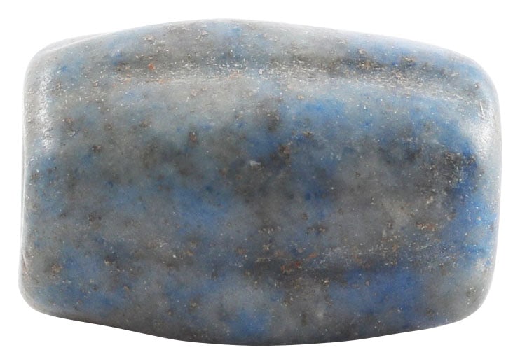 VIKING LAPUS LAZULI BEAD, 850-1000 AD: Polished stone, meticulously worked and polished to a ribbed cylindrical form. 7.5mm diameter, 10.8mm length, well over 3/8”. One of a small group from a larger necklace. •Celtic Roman