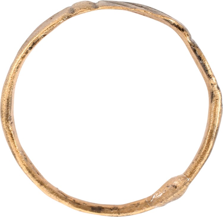 MEDIEVAL DEXTARUM IUNCTIO RING, 14TH-15TH CENTURY, SIZE 8 ½ - 2