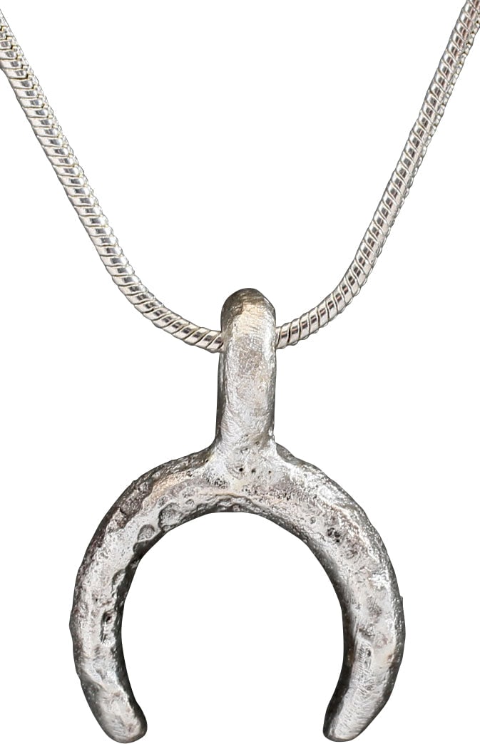 VIKING LUNAR PENDANT NECKLACE, 10TH-11TH CENTURY (1 of 4)