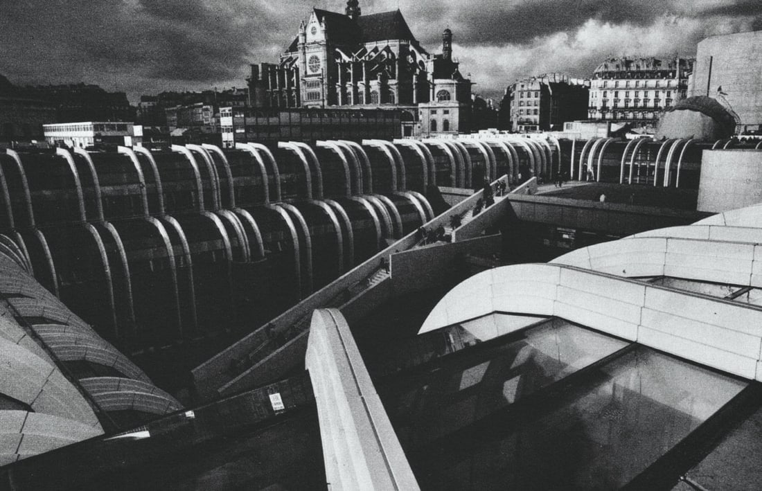 JEAN-CLAUDE GAUTRAND - Le Forum des halles, 1981: Artist: JEAN-CLAUDE GAUTRAND Print Title: Le Forum des halles, 1981 Medium: Sheet-fed Gravure Printing Date: 1980's Printed in France Image Size: 8.75 x 5.75 inches Jean-Claude Gautrand (b. 1932) is