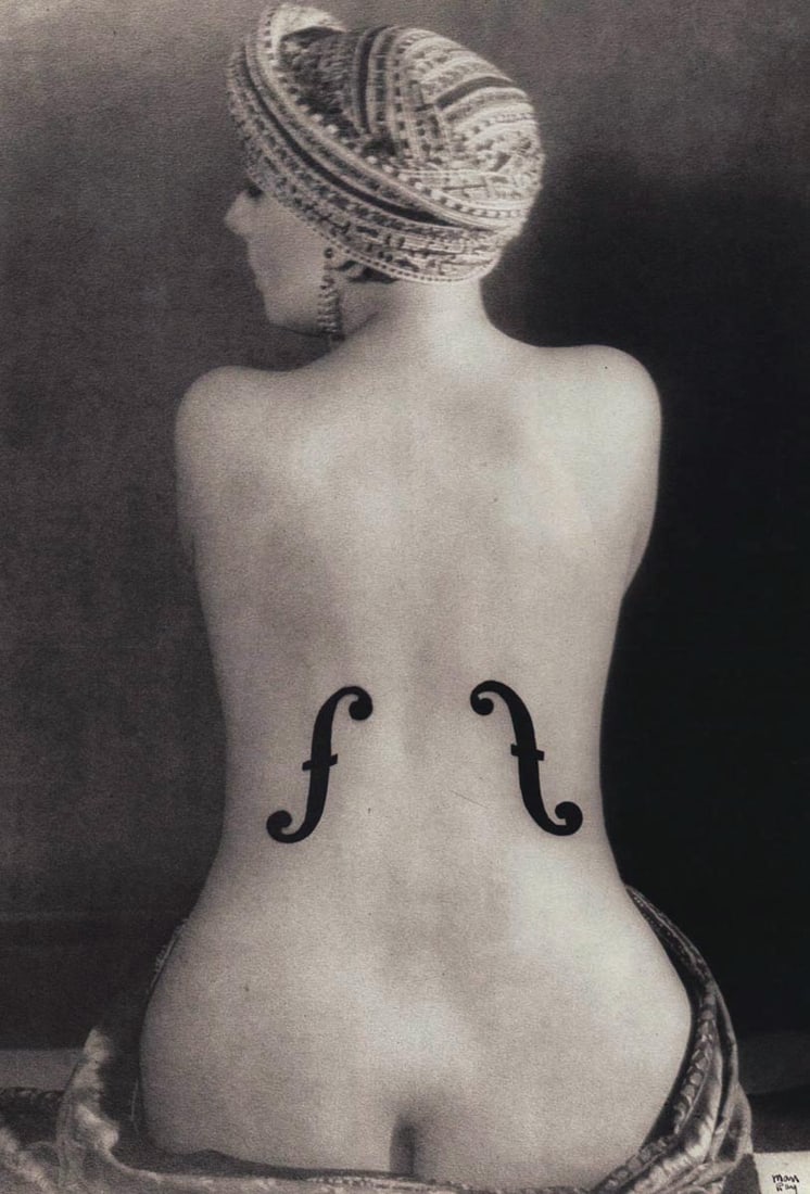 MAN RAY - Le Violin d"Ingres, 1924: Artist: MAN RAY Print Title: Le Violin d"Ingres, 1924 Medium: Fine Duotone Print Printed 1980s in Germany Image size (inches) approx. 10 x 8” Man Ray was an American visual artist who spent