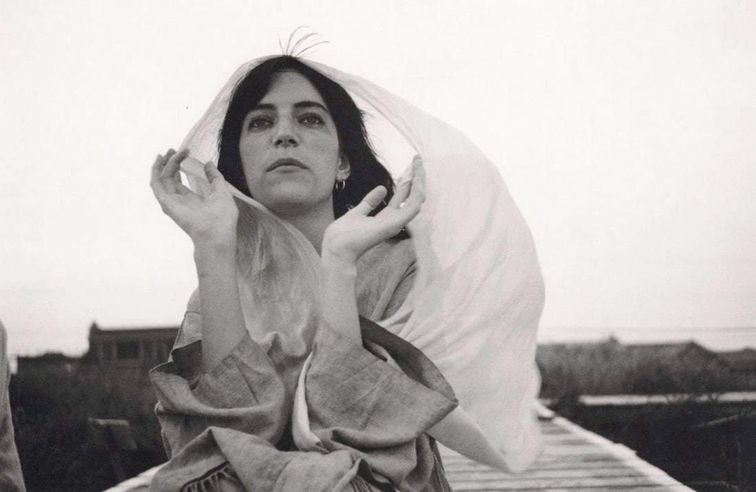 MAPPLETHORPE - Patti Smith, 1972: Artist: MAPPLETHORPE Print Title: Patti Smith, 1972 Medium: Duotone Print Printed 1990s in the Italy Image size (inches) approx.7 x 10” Robert Mapplethorpe was an American photographer, known