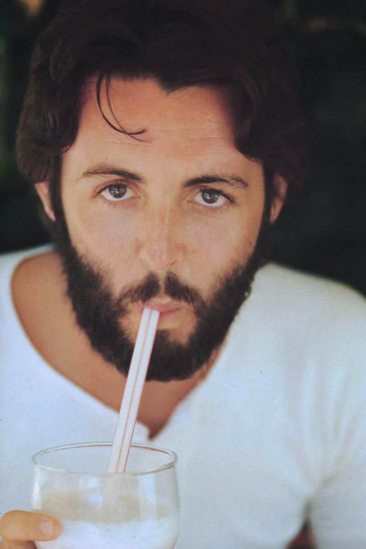 LINDA MCCARTNEY - Paul McCartney, South of France: Artist: LINDA MCCARTNEY Print Title: Paul McCartney, South of France Medium: Photolithograph Printed: 1990’s in Hong Kong Image size (inches) approx. 8.5 x 5.5” Linda Eastman McCartney was