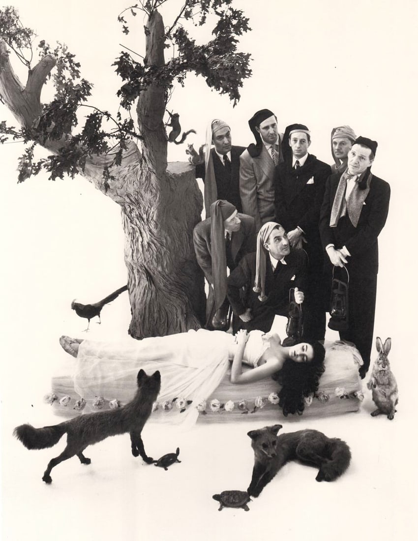 IRVING PENN - Snow White and the Seven Dwarfs, NY, 1946: Artist: IRVING PENN Print Title: Snow White and the Seven Dwarfs, NY, 1946 Medium: Quad-tone Print Printed 1990’s in the US Image size (inches) approx. 10 x 8” Irving Penn was an American 