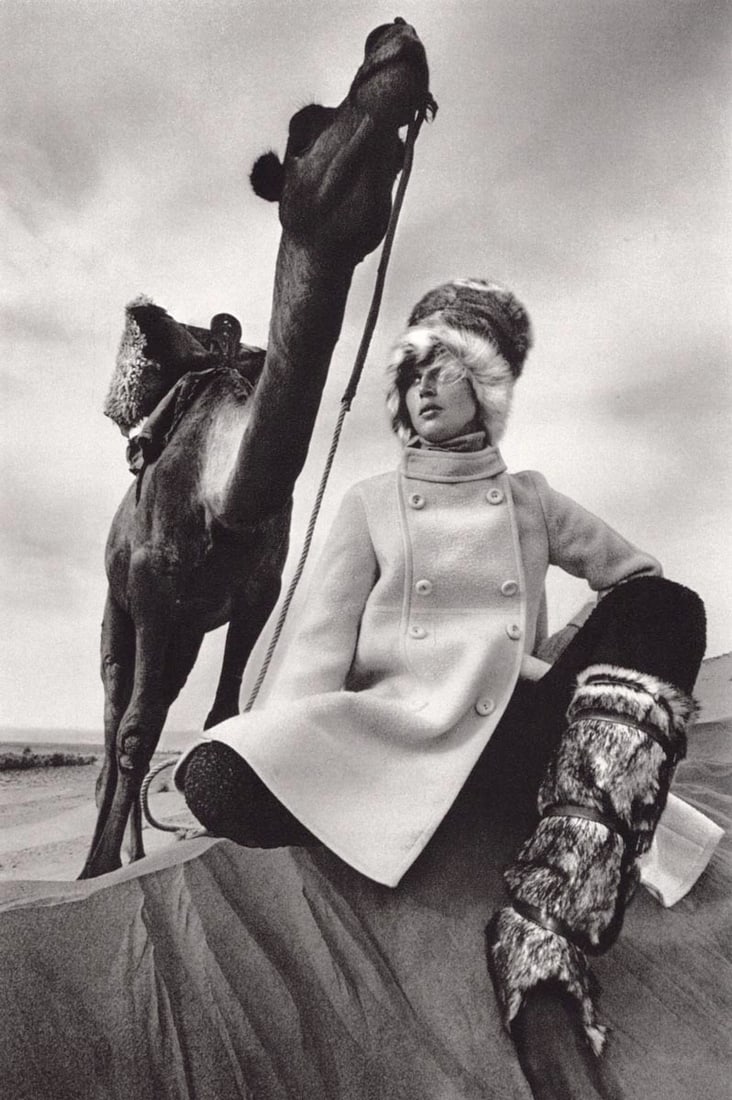 JEANLOUP SIEFF - Vogue Fashion, Morrocco, 1967: Artist: JEANLOUP SIEFF Print Title: Vogue Fashion, Morrocco, 1967 Medium: Sheet-Fed Gravure Printing Date: 1980's Printed in France Image Size approx: 8.75 x 5.75 inches Jeanloup Sieff (1933-2000)