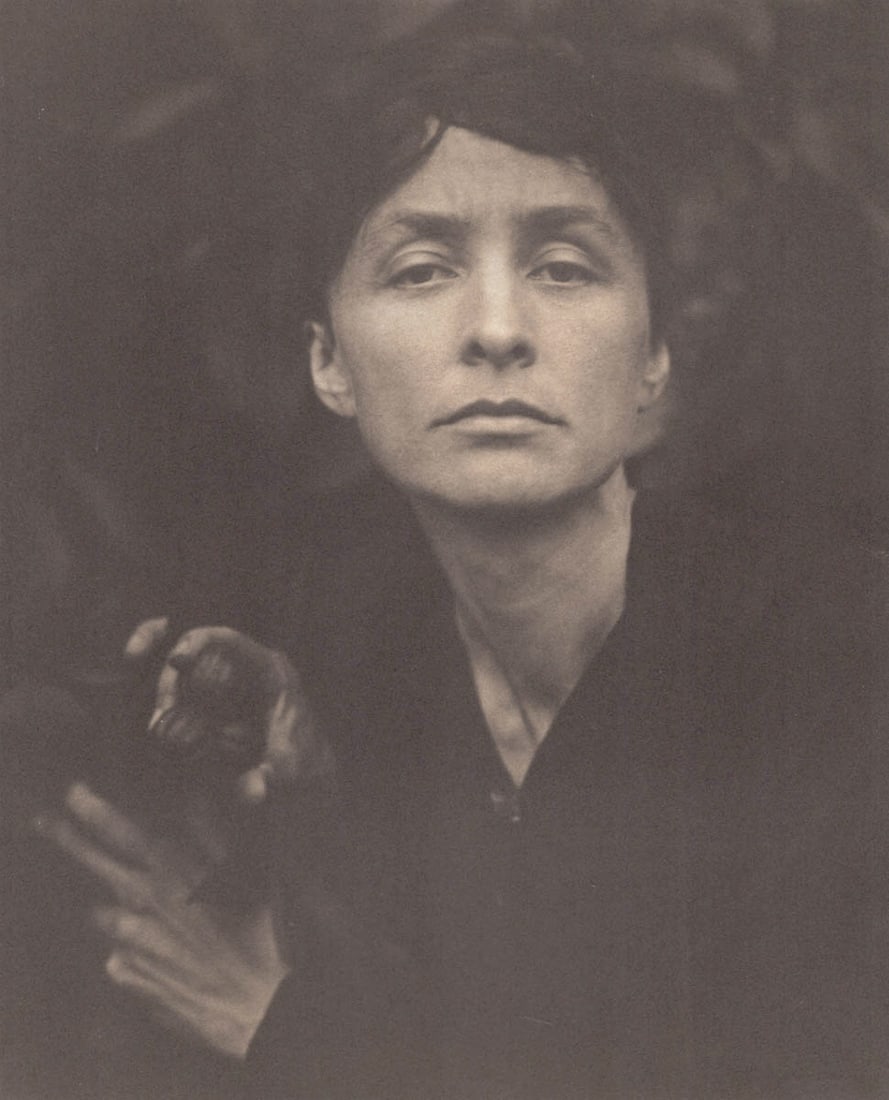 ALFRED STIEGLITZ- Georgia O’Keeffe, 1919: Artist: ALFRED STIEGLITZ Print Title: Georgia O’Keeffe, 1919 Medium: Tritone Print Printed 1980’s in the US Image size (inches) approx. 9 x 7” Alfred Stieglitzwas an American