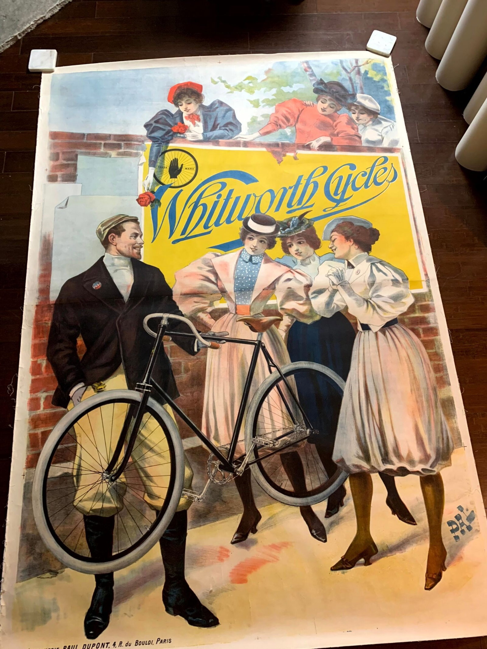 Cruwell Tabak (1920's) Tobacoo Advertising Poster - Rare Gold Art - 2
