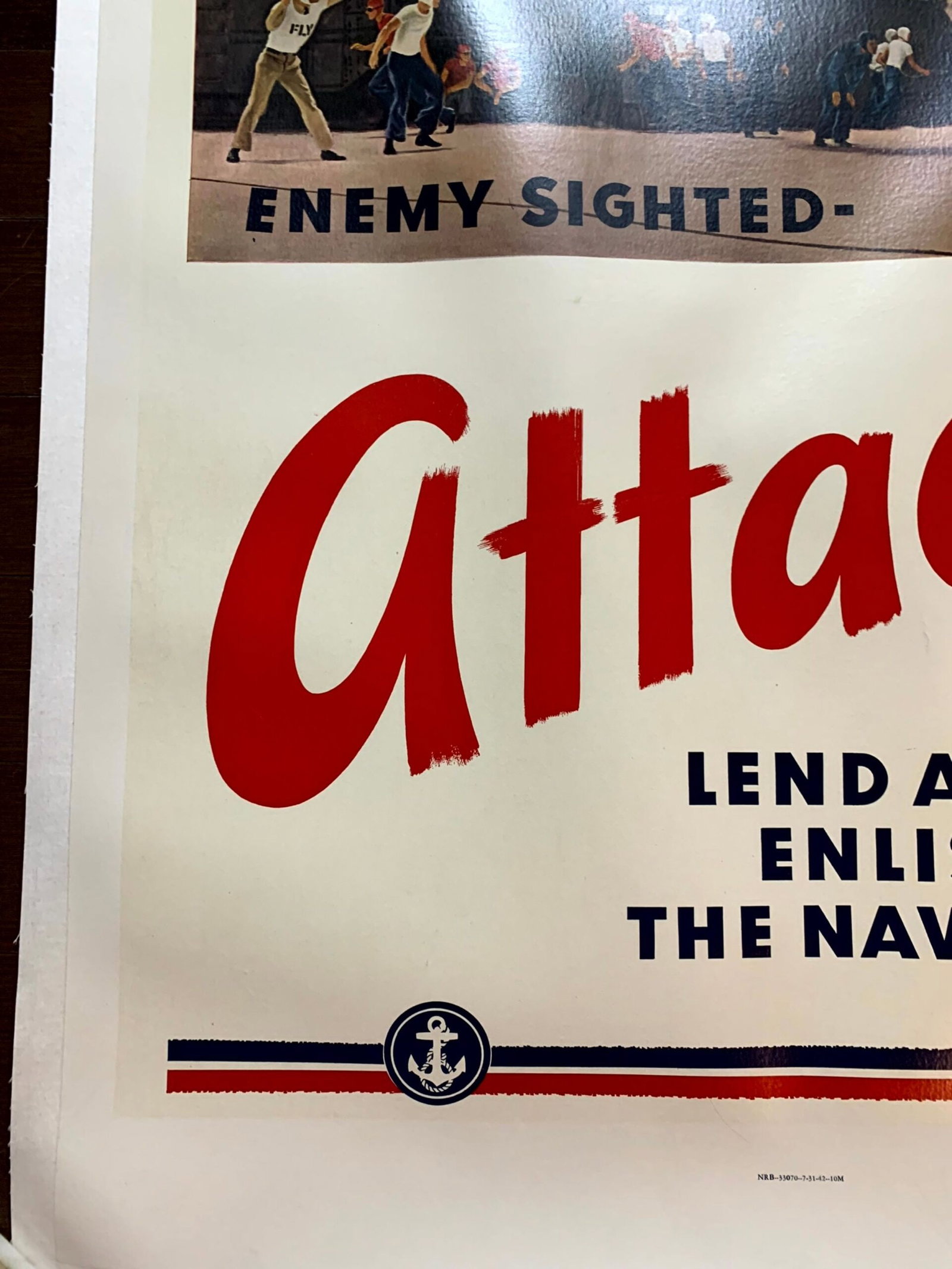 The United States (1941) 3 X 20x28 US Army Recruiting Posters (the Flag, Army Insignia And Army - 5