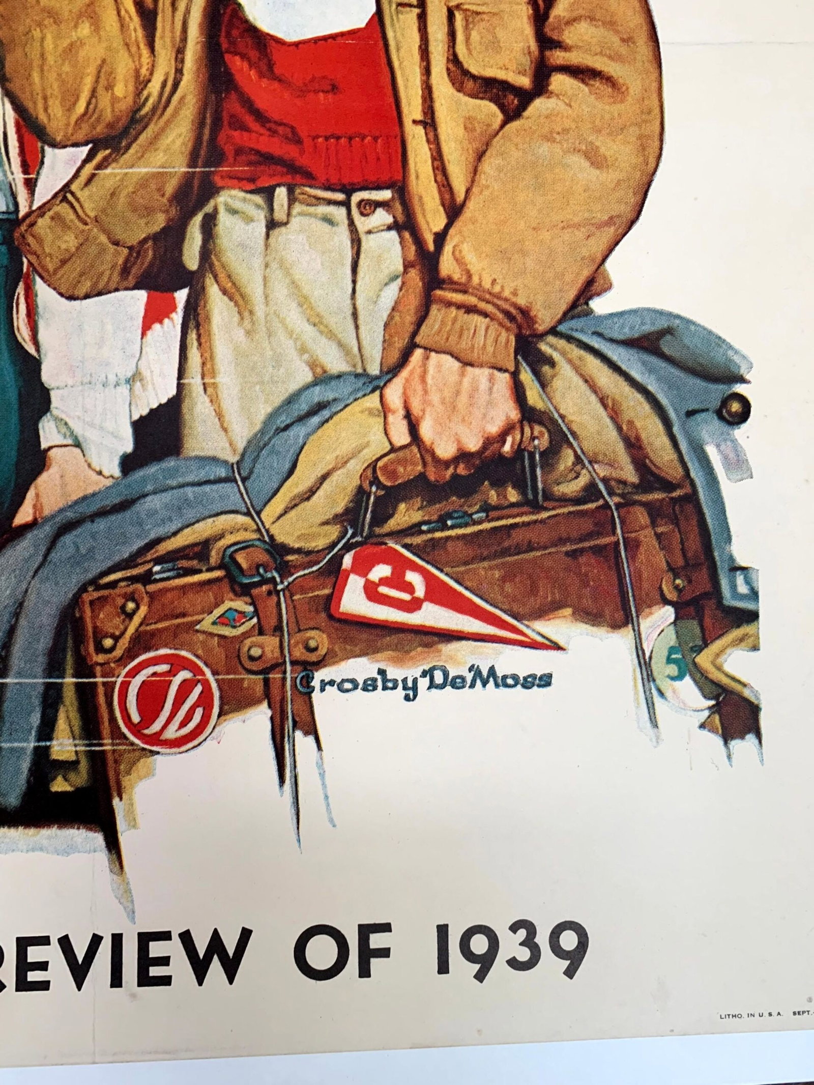 E.E. Kline Calendar - Art by Earl Christy (1926) 14.5 x 39 US - Framed - 2