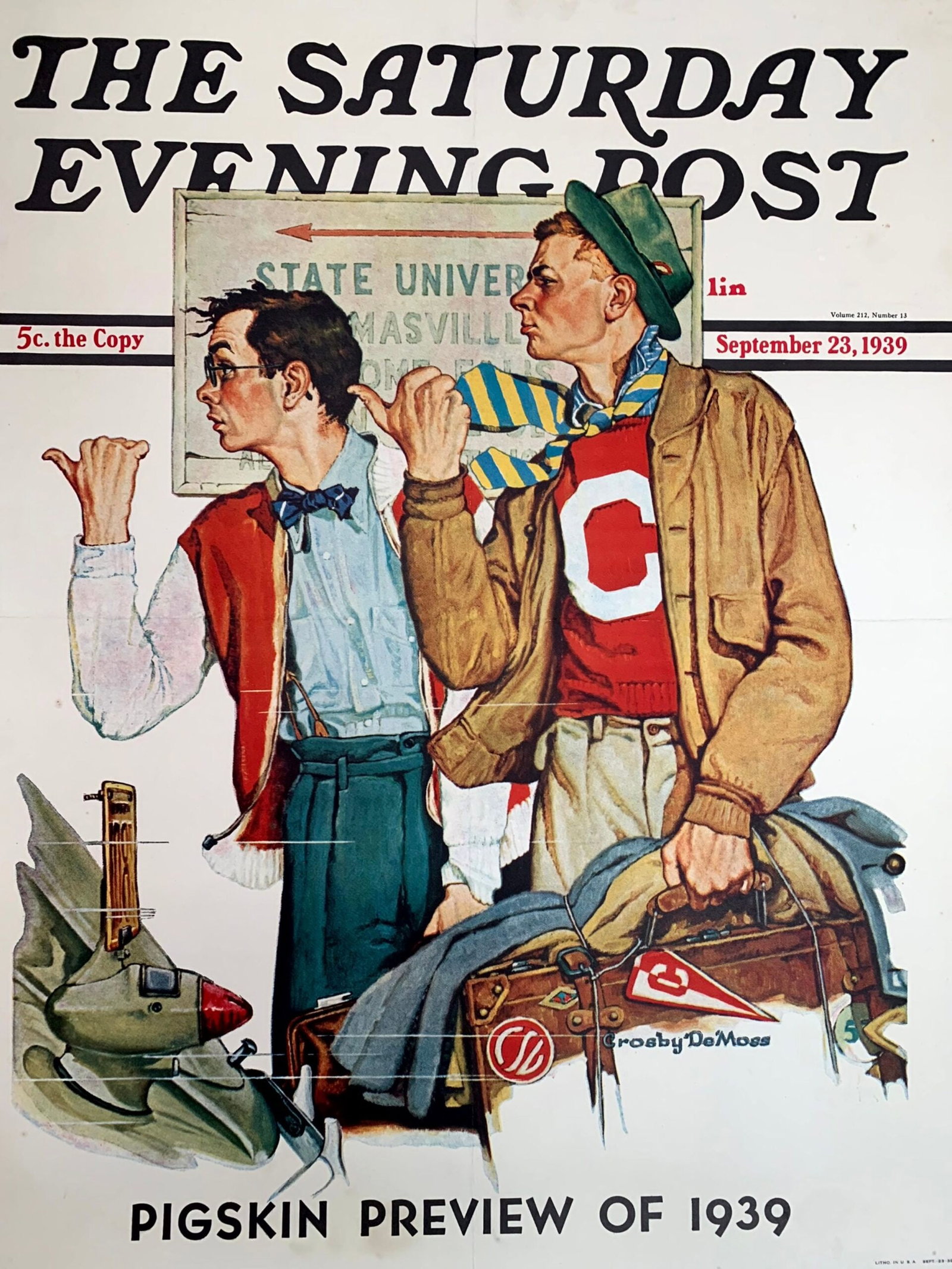 E.E. Kline Calendar - Art by Earl Christy (1926) 14.5 x 39 US - Framed - 3