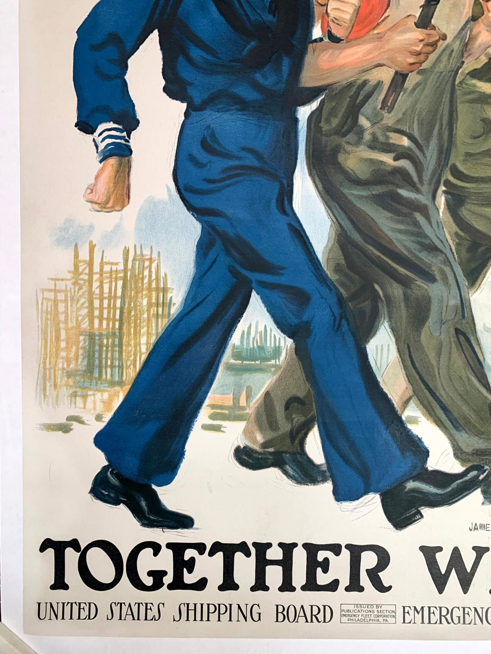 22x28 1942 Newstand Poster Saturday Evening Post - Art By Rudy Arnold soldier Looking Through - 5