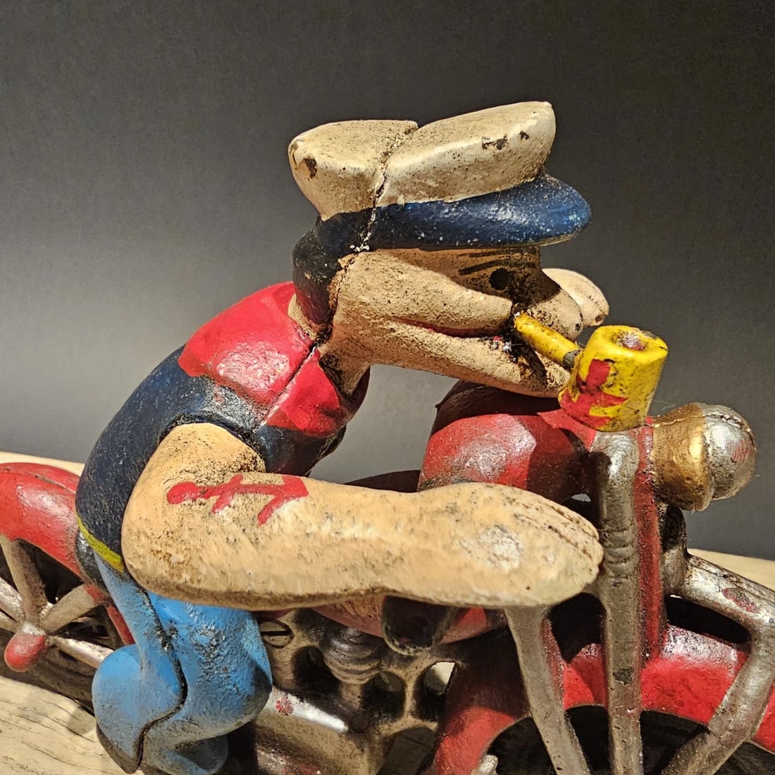 Cast Iron Saylor on Patrol Motorcycle - 9