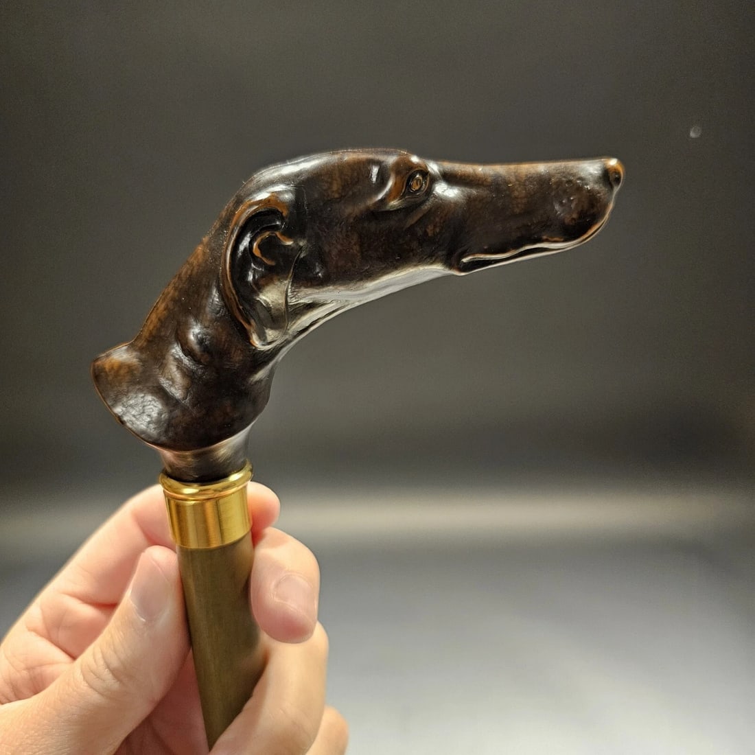 36" Greyhound Dog Walking Stick Cane - 11