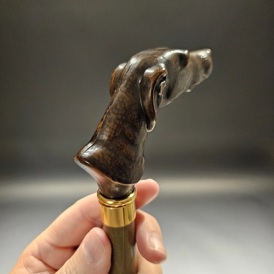 36" Greyhound Dog Walking Stick Cane - 12