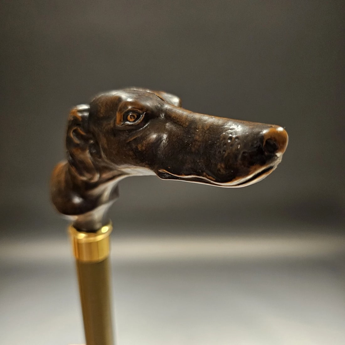 36" Greyhound Dog Walking Stick Cane - 16