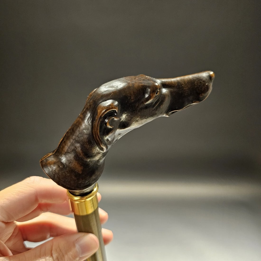 36" Greyhound Dog Walking Stick Cane - 18