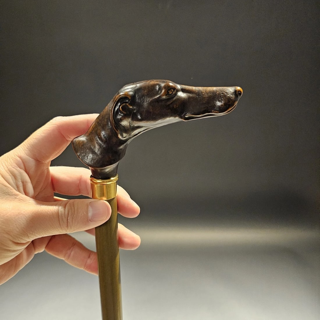 36" Greyhound Dog Walking Stick Cane - 20