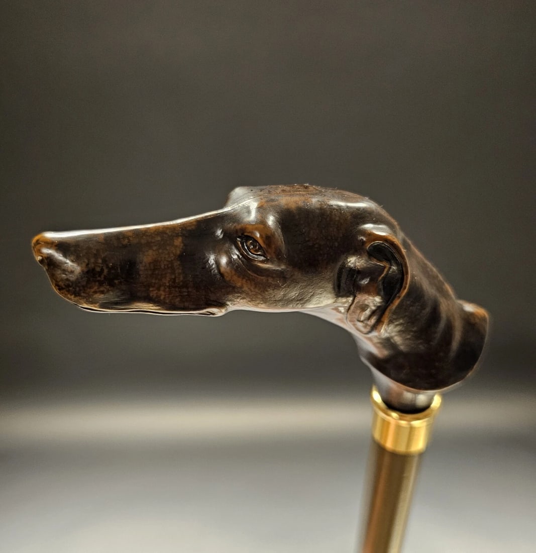 36" Greyhound Dog Walking Stick Cane - 9