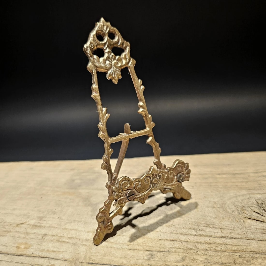 5" Miniature Brass Desk Easel - 10