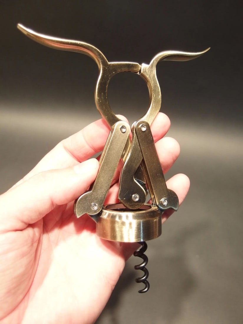 Empire Double Lever Corkscrew Wine Bottle Opener - 5