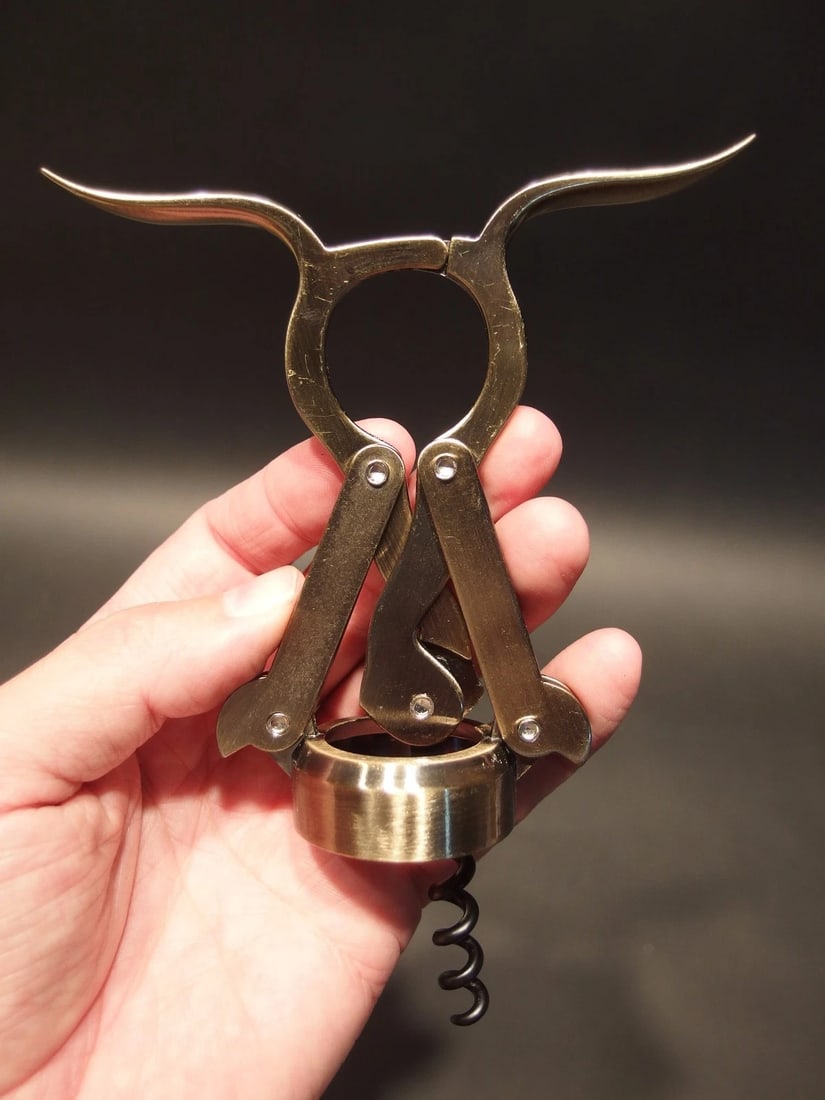 Empire Double Lever Corkscrew Wine Bottle Opener - 6