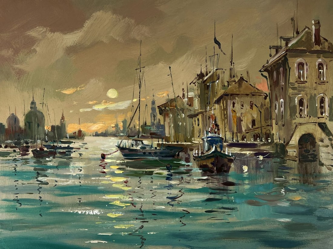 Oil painting Venice at sunset Yuriy Suprunchuk - 3