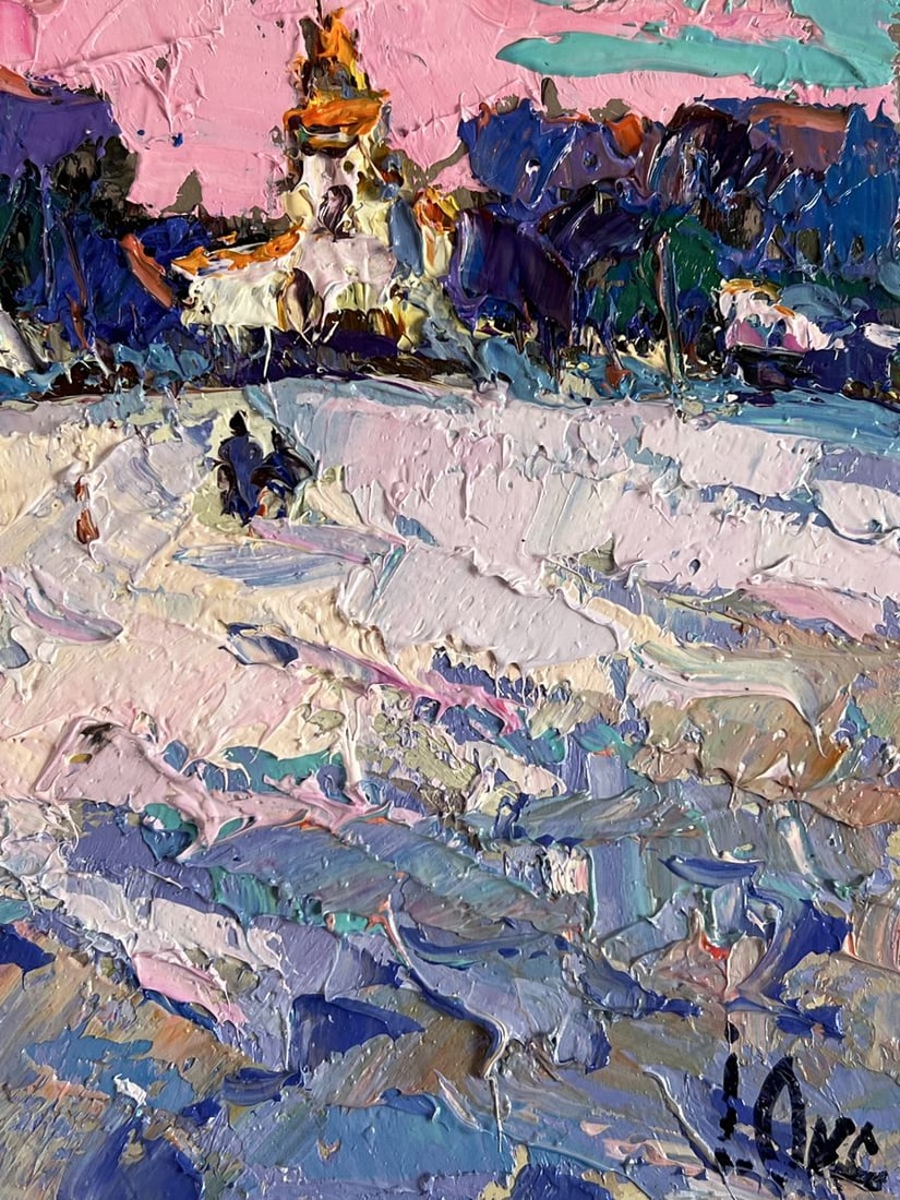 Oil painting Winter Silence Oksana Ivanyuk - 10