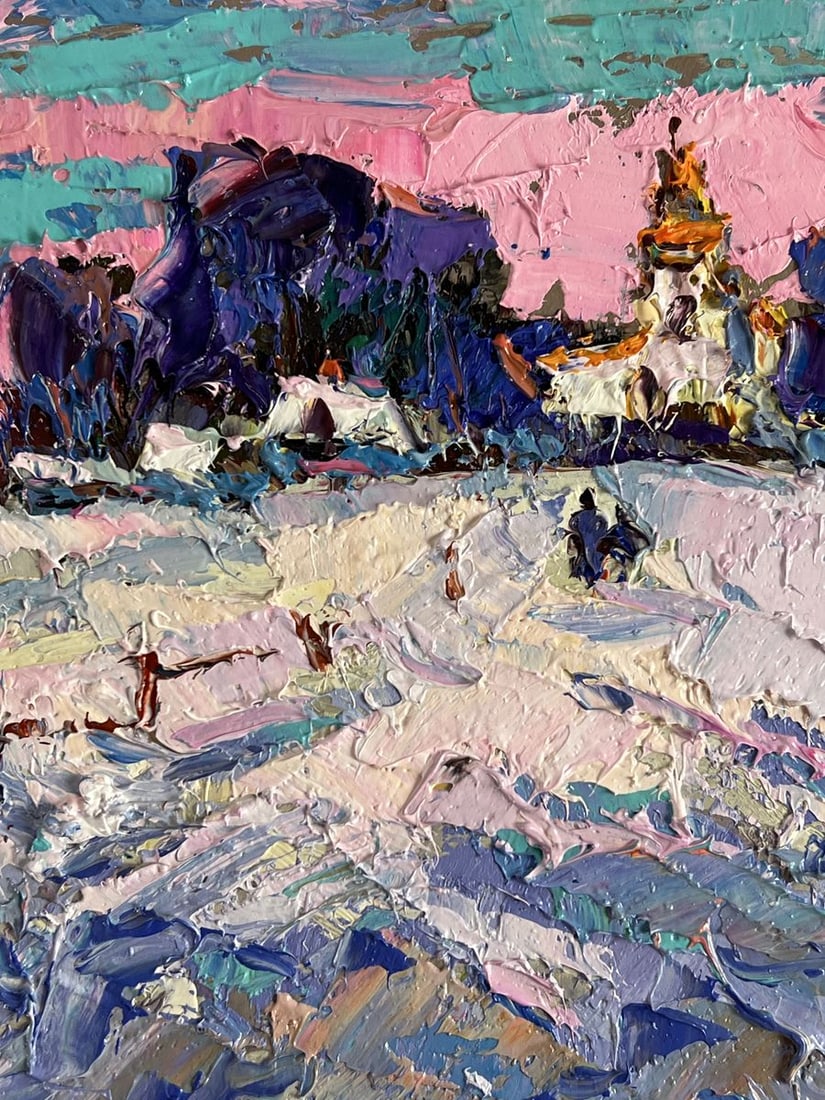 Oil painting Winter Silence Oksana Ivanyuk - 7