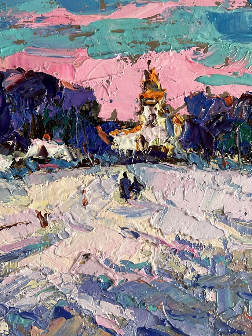 Oil painting Winter Silence Oksana Ivanyuk - 8