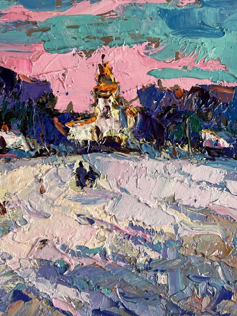 Oil painting Winter Silence Oksana Ivanyuk - 9
